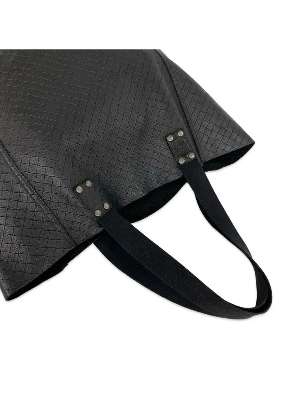 Bottega Veneta Intreccio Mirage Leather Tote Bag Black